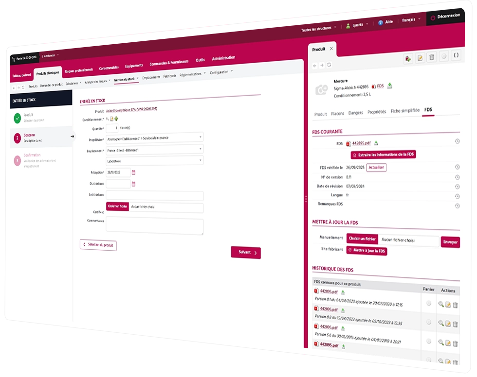 illustration quarks safety gestion stock