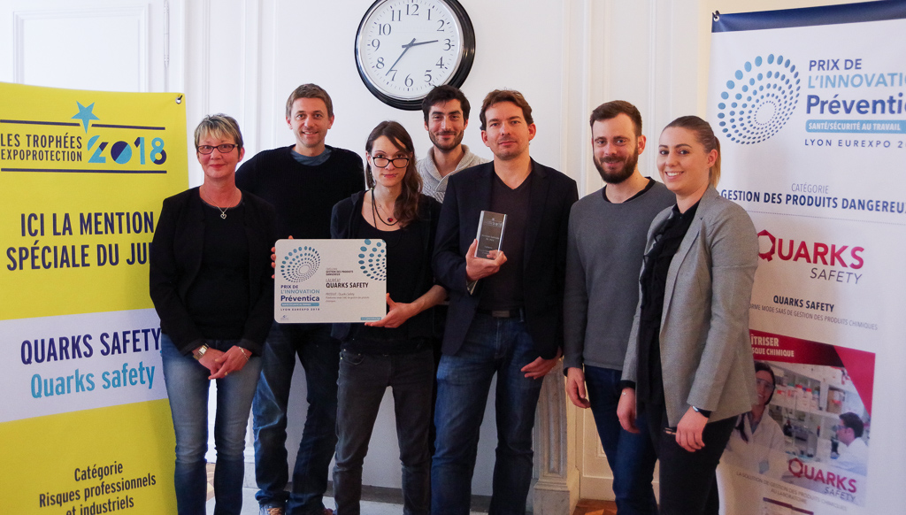 Équipe Quarks - Trophée de l'innovation Préventica
