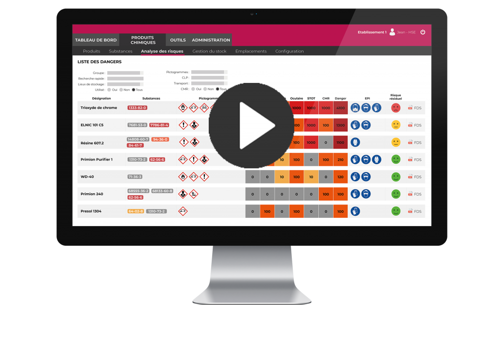 Vidéo de démonstration de la plateforme Quarks Safety : logiciel de gestion du risque chimique