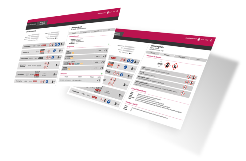 Fiche produit et fiche de données de sécurité associée